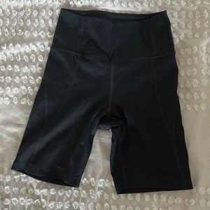 Girlfriend collective high rise bike shorts - black - S